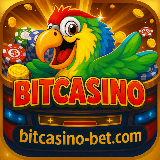 Imagem promocional da BITCASINO mostrando a plataforma e suas vantagens